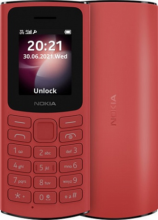 Мобильный телефон Nokia 105 4G Dual SIM (красный)