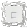 Розетка телефонная Simon 2410480-030 (белый)