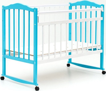 Детская кроватка Bambini 01 (темный орех/слоновая кость)