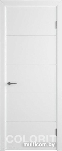 Межкомнатная дверь Юркас Colorit К4 ДГ 90x200 (белая эмаль)