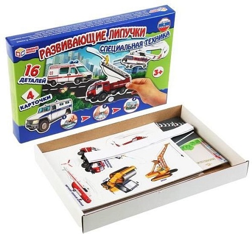 Развивающая игра Умные игры С липучками Специальная техника 4690590134283