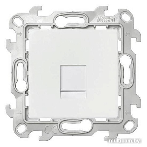 Розетка телефонная Simon 2410480-030 (белый)