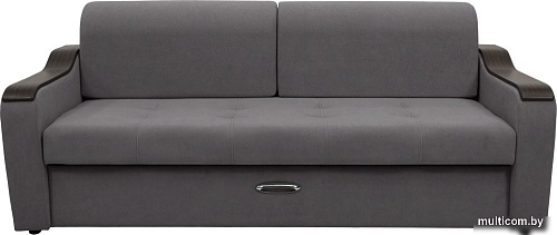 Диван Сириус Лидер-3 НПБ (Eva 07 велюр темно-серый)
