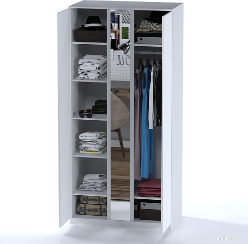Шкаф распашной Mio Tesoro Варма Stor 105 (белый)