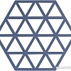 Подставка под горячее Zone Trivet Triangles Denim 330343