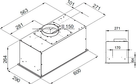 Кухонная вытяжка KUPPERSBERG Ibox 60 W