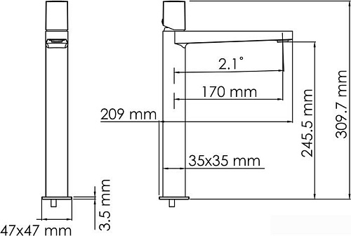 Смеситель Wasserkraft Naab 8603H