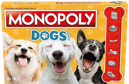 Детская настольная игра Hasbro Монополия Dogs (Собаки) WM03194-EN1-6