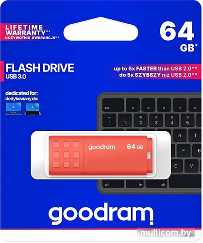 USB Flash GOODRAM UME3 64GB (оранжевый)