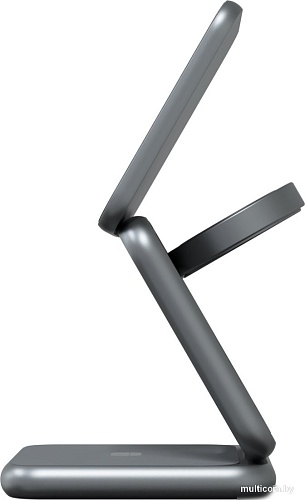 Беспроводное зарядное Magssory Fold Pro 3 в 1 WCH063 (темно-серый)