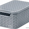 Корзина Curver Storage box with lid M 253004 (светло-серый)
