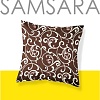 Постельное белье Samsara Завитки шоколад 7070Н-6 70x70