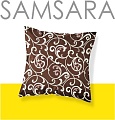 Постельное белье Samsara Завитки шоколад 7070Н-6 70x70