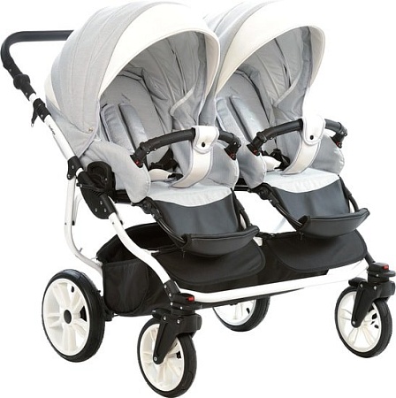 Универсальная коляска Indigo Duo (2 в 1, In 02, светло-серый)