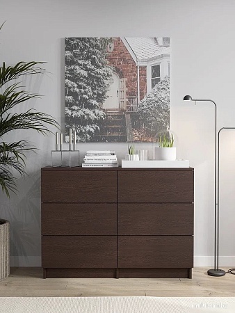 Комод Горизонт Нео 1050 6 ящиков (венге)