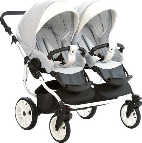 Универсальная коляска Indigo Duo (2 в 1, In 02, светло-серый)