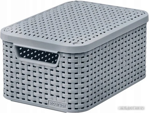 Корзина Curver Storage box with lid M 253004 (светло-серый)