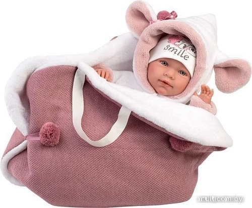 Пупс Llorens В капюшоне с ушками 74048