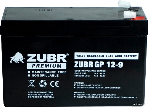 Аккумулятор для ИБП Zubr GP 12-9
