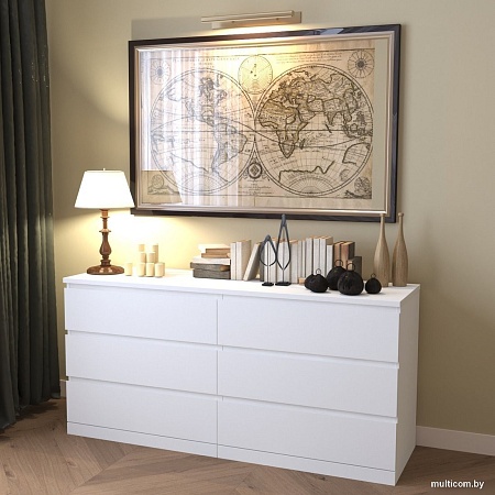 Комод Mio Tesoro Varma Prime 6D (белый)