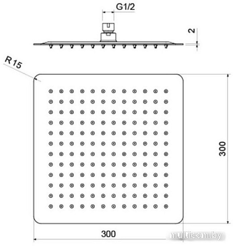 Душевая лейка Aquatek AQ2074MB