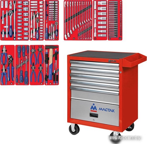 Универсальный набор инструментов Мастак 52-05186R (186 предметов)