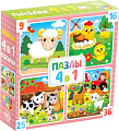 Набор пазлов Puzzle Time Ферма 4 в 1 (86 эл)