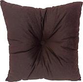 Декоративная подушка Sled Квадратная 40x40x12 (шоколадный)