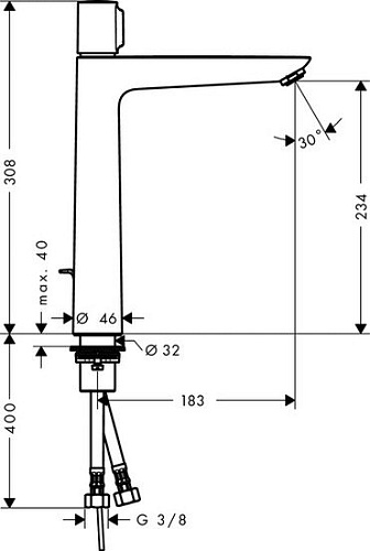 Смеситель Hansgrohe Talis Select E 71752000