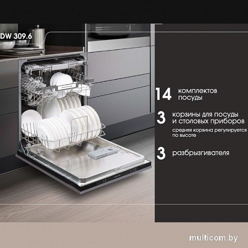 Встраиваемая посудомоечная машина Zigmund & Shtain DW 309.6