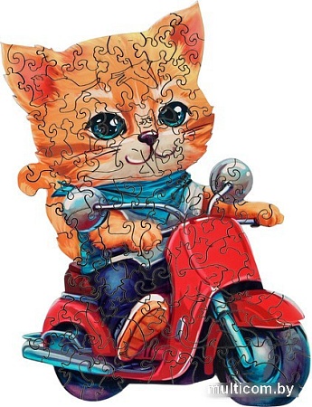 Пазл Treetobe Кот на мопеде 9888197