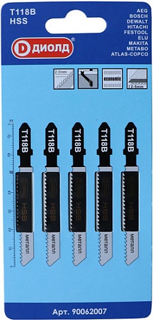 Набор пильных полотен ДИОЛД Т118B 90062007