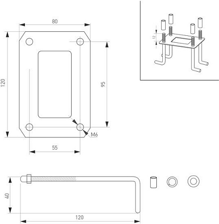 Фонарный столб Arlight LGD-EYE-BOLL-H900-6W Warm3000 029984
