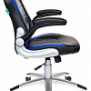 Кресло Бюрократ VIKING-1/BL+BLUE (черный/синий)