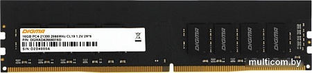 Оперативная память Digma 16ГБ DDR4 2666 МГц DGMAD42666016D
