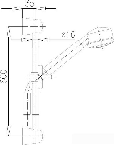 Душевой гарнитур Armatura Symetric Basic Class (841-140-00)