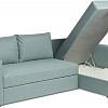 Угловой диван Mio Tesoro Тилаус длинный подлокотник (Mint/Grey)