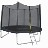Батут GetActive Jump 10ft-305 см 10360S2Y-L с лестницей, сеткой (черный)
