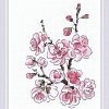 Набор для вышивания Риолис Веточка сакуры № 1818