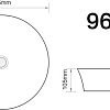 Умывальник Axus 43.5 9627B