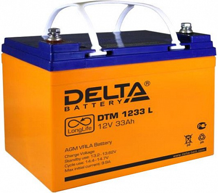 Аккумулятор для ИБП Delta DTM 1233 L (12В/33 А&middot;ч)