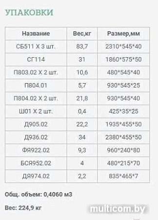 Шкаф распашной Уют Сервис Гарун-К 514.04 (молочный дуб)