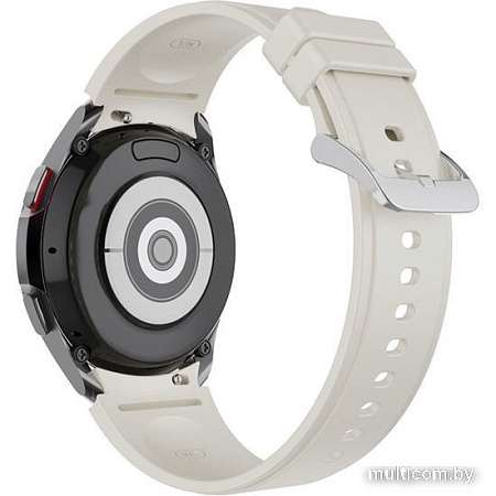 Ремешок Rumi Classic силиконовый для Samsung Galaxy Watch4/5 (20 мм, серый)