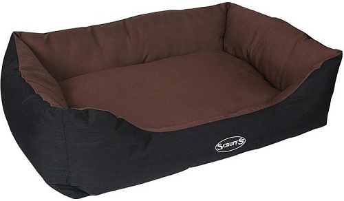 Лежак Scruffs Expedition Box Bed с бортиком 50 см (коричневый)