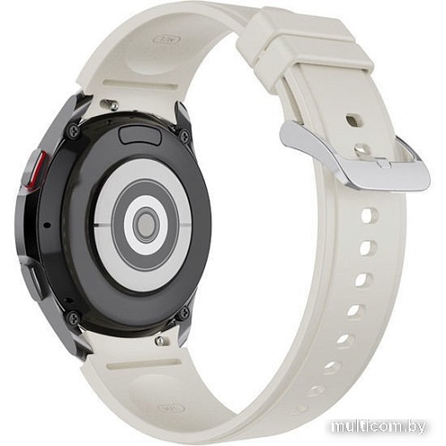 Ремешок Rumi Classic силиконовый для Samsung Galaxy Watch4/5 (20 мм, серый)