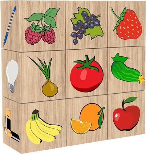 Кубики Краснокамская игрушка Съедобное-несъедобное Н-15к