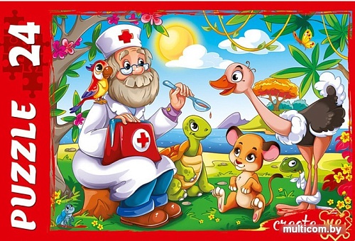 Мозаика/пазл Рыжий кот Сказка №80 ПУ24-0610 (24 эл)