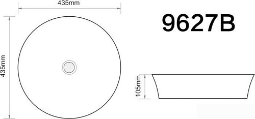 Умывальник Axus 43.5 9627B