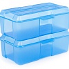 Набор контейнеров Полесье №27 5л с крышками 73720 (2 шт, прозрачно-синий)