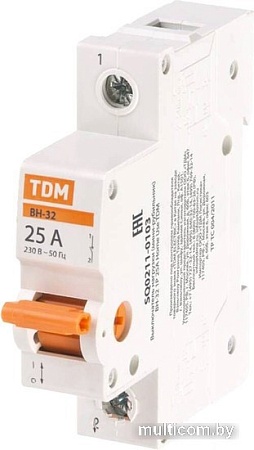 Выключатель нагрузки TDM Electric SQ0211-0103 (мини-рубильник)